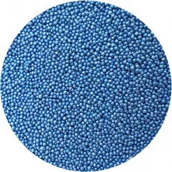 Cukrové perličky metalické modré 2 mm 80 g