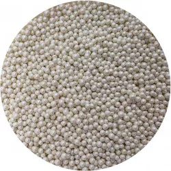Cukrové perličky metalické bílé 3-4mm 80g