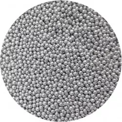 Cukrové šupinky metalické strieborné 3-4 mm 80 g