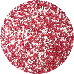 Cukrové perličky červeno-bílé 80 g