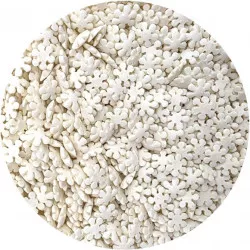 Cukrové ozdobenie biele snehové vločky 80 g