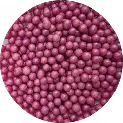 Cukrovo-rýžové perly tmavo ružové 7 mm 80 g