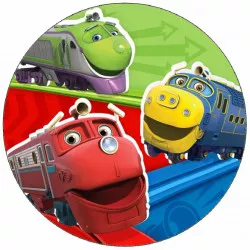 Jedlý papier Chuggington - veselé vláčky 19,5 cm