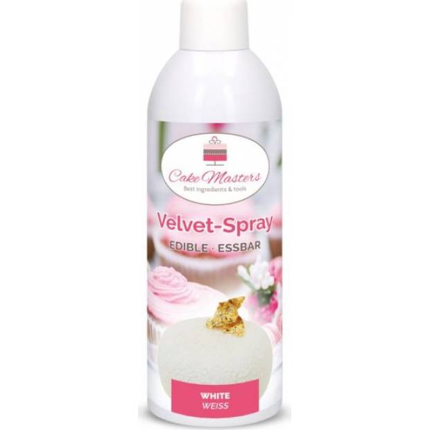 Zamatový sprej biely, 400g