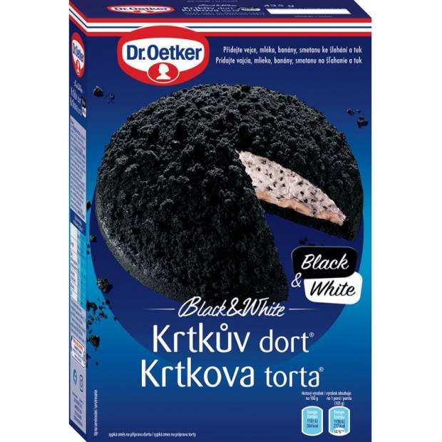 Krtkov koláč Black&White 435g
