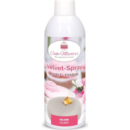 Zamatový sprej strieborný, 400g