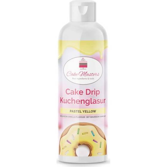 Cake drip pastelová žltá 250g