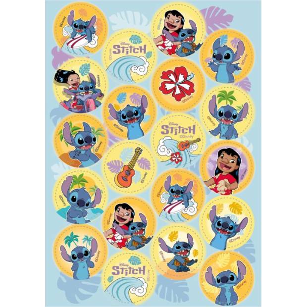 Fondánový papier s predtlačenou pečiatkou na koláčik Lilo a Stitch