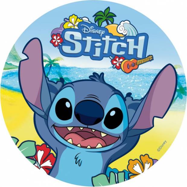 Fondánový plát na tortu Stitch 20 cm