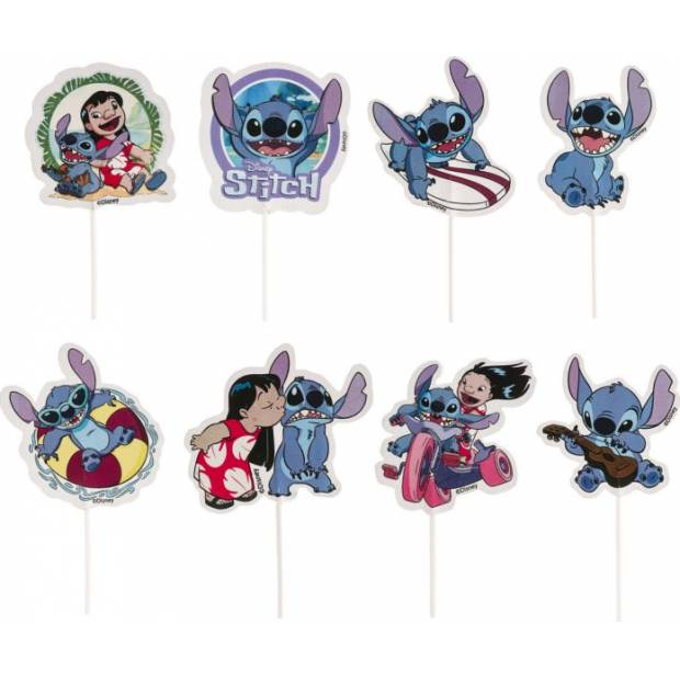 Vrchnák na tortu Lilo a Stitch, 16 ks