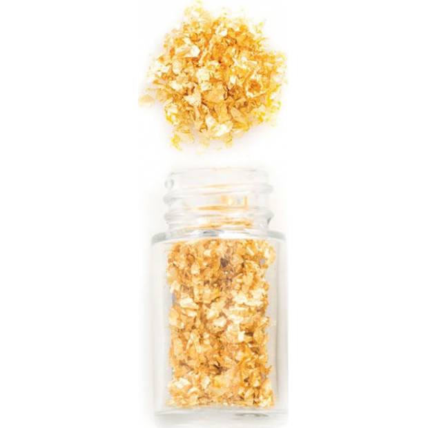 Jedlé zlaté šupiny 23 karátov 0,125 g