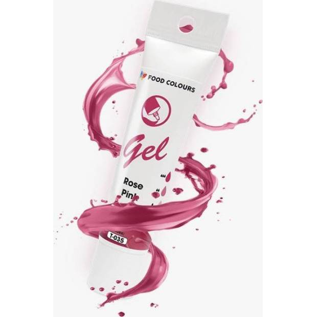 Food Colours gélová farba v tube Rose Pink 30 g