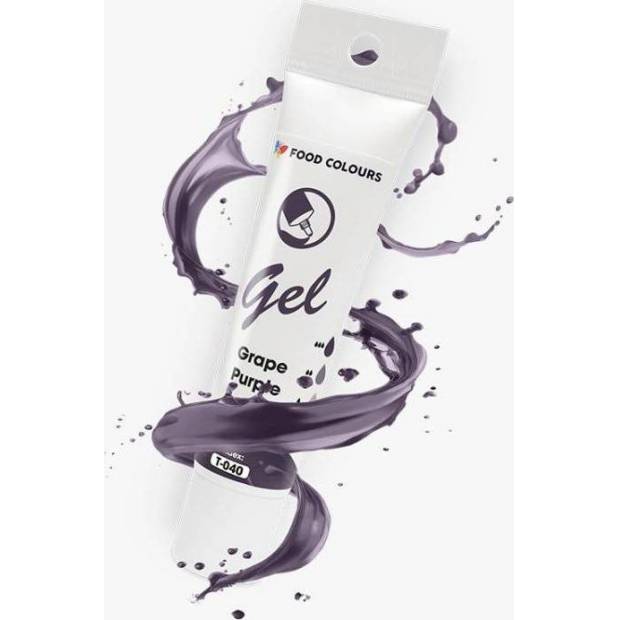 Food Colours gélová farba v tube Grape Purple 30 g
