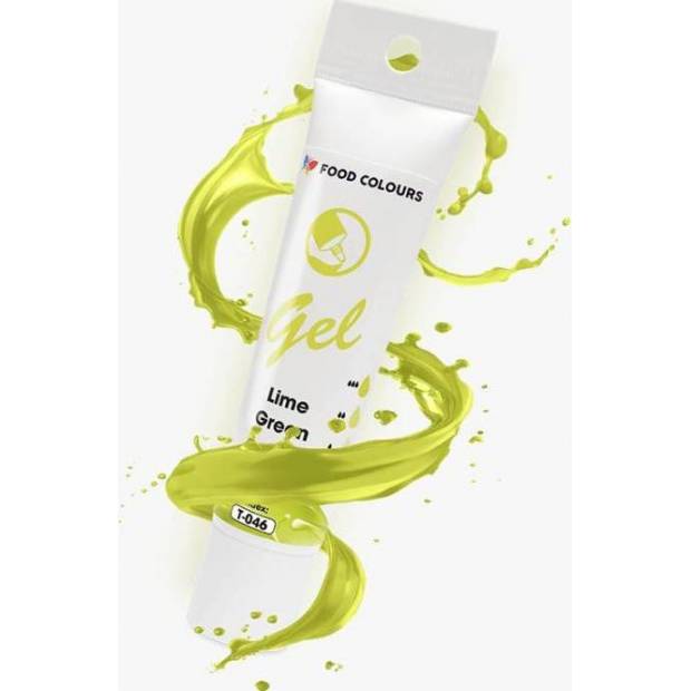 Food Colours gélová farba v tube Limetkovo zelená 30 g