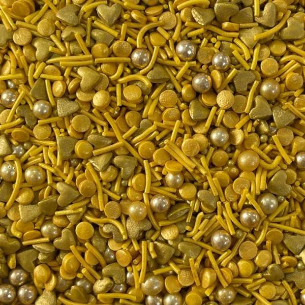 Cukrové zdobenie zlatý poklad 80g