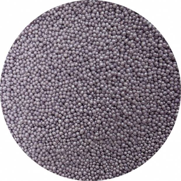 Cukrové korálky metalická levanduľa 2mm 80g