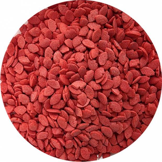 Cukor na zdobenie červených pusiniek 80g