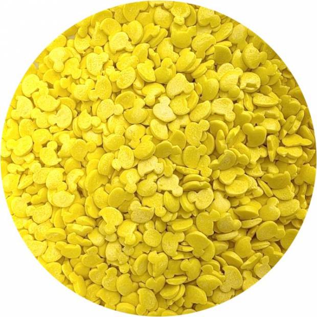 Cukor na zdobenie žltej kačice 80g