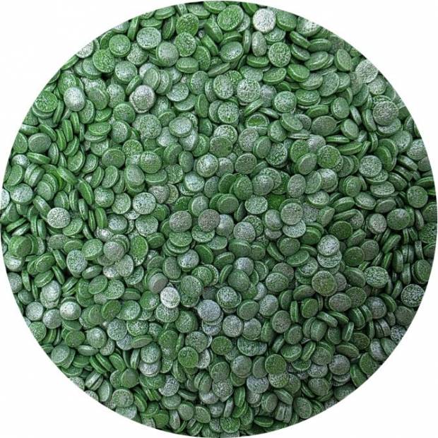 Cukrové zdobenie zelené perlové konfety 80g