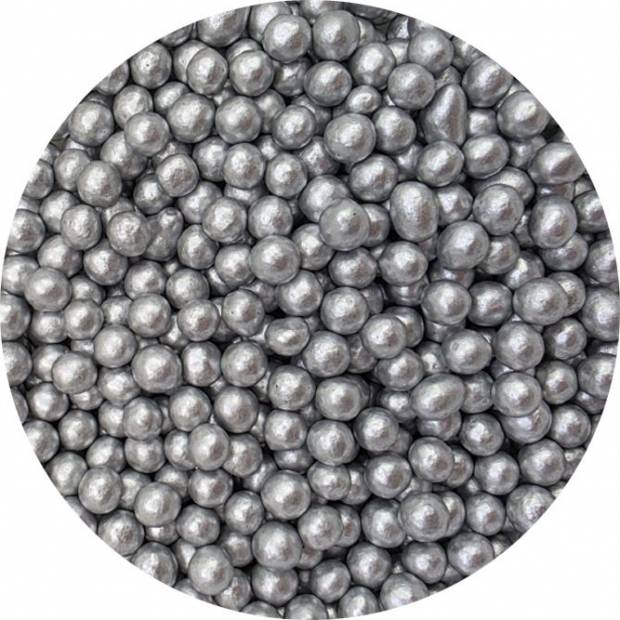 Perly z cukrovej ryže strieborné 7mm 80g