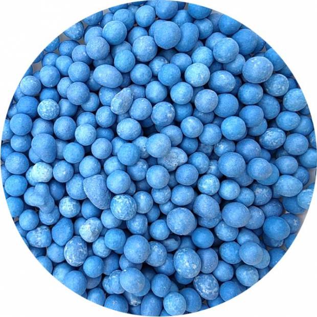 Perly z cukrovej ryže modré 7mm 80g