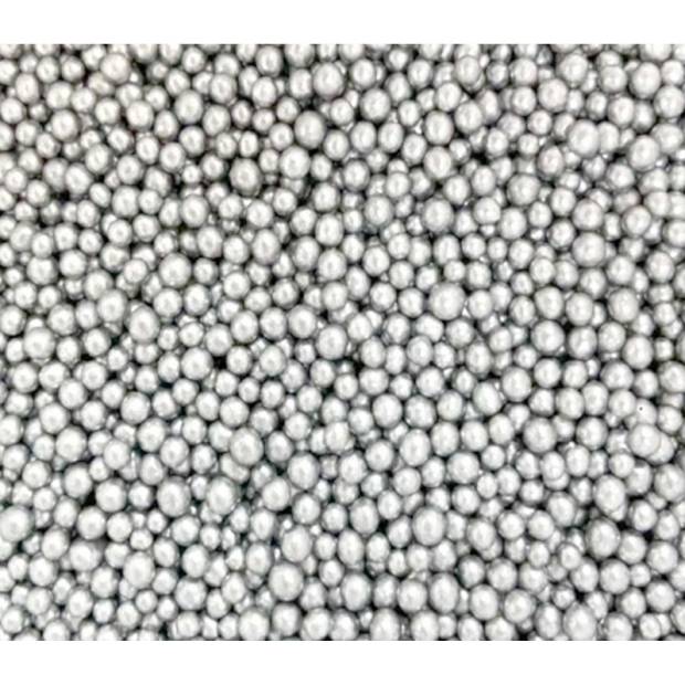 Strieborné cukrové perly 5 mm 1 kg