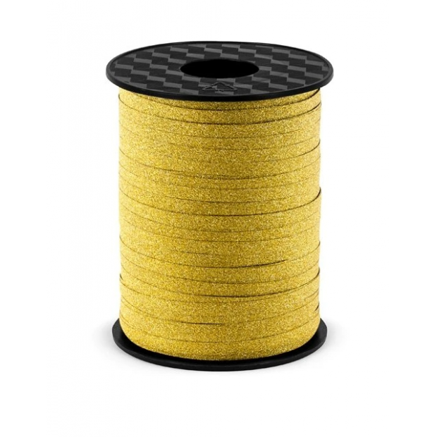 Stuha zlatá trblietavá 5 mm/225 m