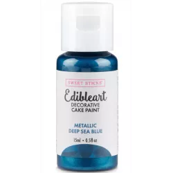 Metalická tekutá farba 15 ml Deep Sea Blue