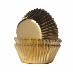 Cukrárenské košíčky mini zlaté 35x21mm 1280 ks