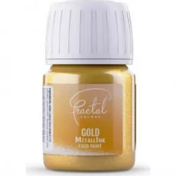 Tekutá kovová farba Fractal - Gold (30 ml)
