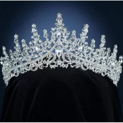 Nejedlá dekorace kovová Koruna strieborná