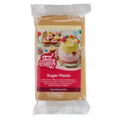 Potahovací hmota trblietavá zlatá 250 g