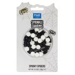 Cukrové zdobenie pavúkov 25 g 17 mm