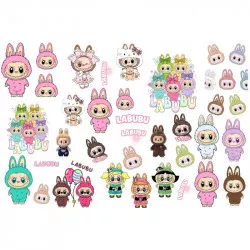 Jedlý papier na vystrihnutie Labubu