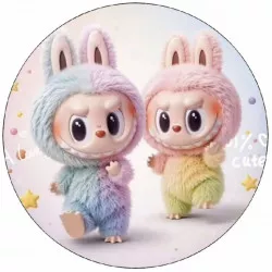 Jedlý papier farebný Labubu 19,5 cm