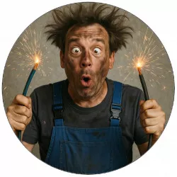 Jedlý papier bláznivý elektrikár 19,5 cm