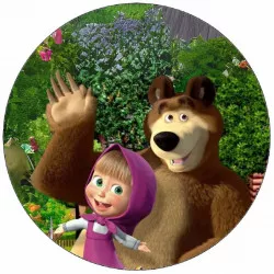 Jedlý papier Maša a Medveď 19,5 cm