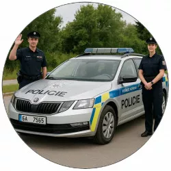 Jedlý papier polícia19,5 cm