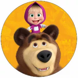 Jedlý papier Maša a medveď 19,5 cm