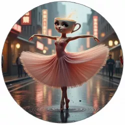 Jedlý papier Ballerina Cappuccina 19,5 cm