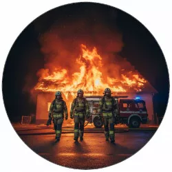 Jedlý papier hasič pri požiare 19,5 cm