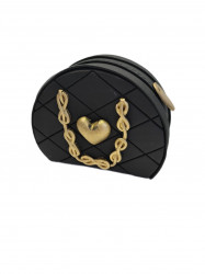 Čierna kabelka nejedlá cukrová dekorácia 12x8x5 cm