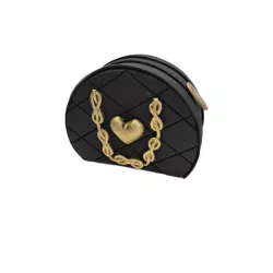 Čierna kabelka nejedlá cukrová dekorácia 12x8x5 cm