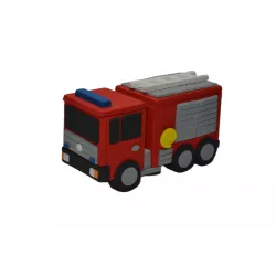 Požiarne auto nejedlá cukrová dekorácia 14x8x6 cm