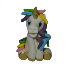 Jednorožec nejedlá cukrová dekorace 9x6 cm