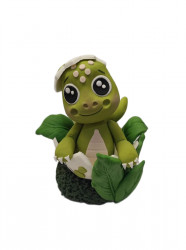 Dinosaur v vajíčku nejedlá cukrová dekorácia 11x6cm