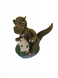 Dinosaur R a vajce nejedlá cukrová dekorácia 13x12cm
