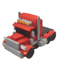 Americký ťahač nejedlá cukrová dekorácia 12x8x7 cm