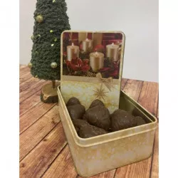 Plechová dóza na cukrovinky 21x17x8 cm