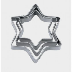 Sada vykrajovatiek hviezd o 4 / 5 / 6 cm